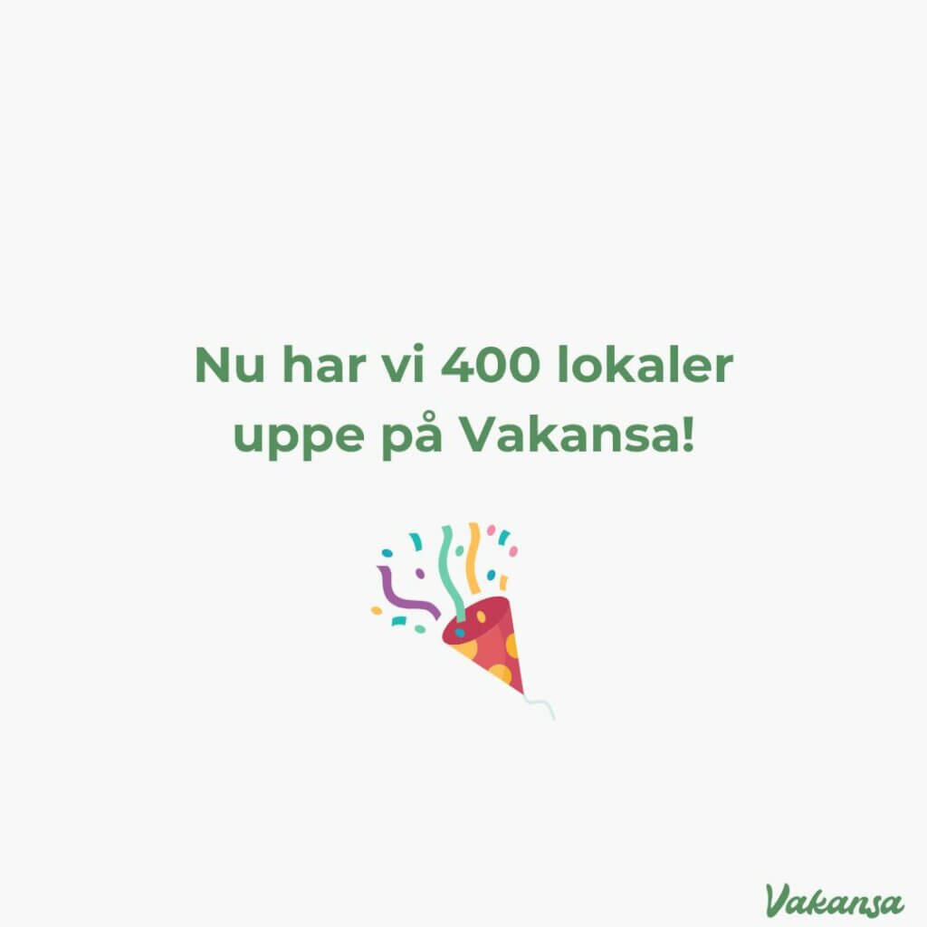 Milstolpe: 400 lediga lokaler att hyra